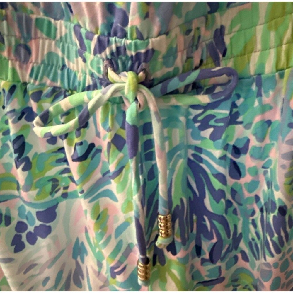 Lilly Pulitzer Keely Strapless Jumpsuit Womens Size L Shell of a Party NWT - Picture 4 of 6